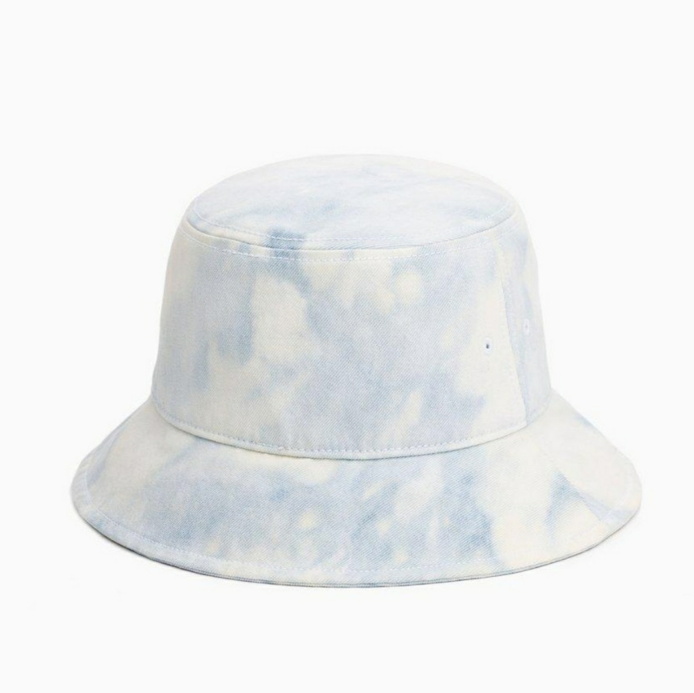 Rag and Bone Blue Ellis Acid Wash Denim Bucket Hat